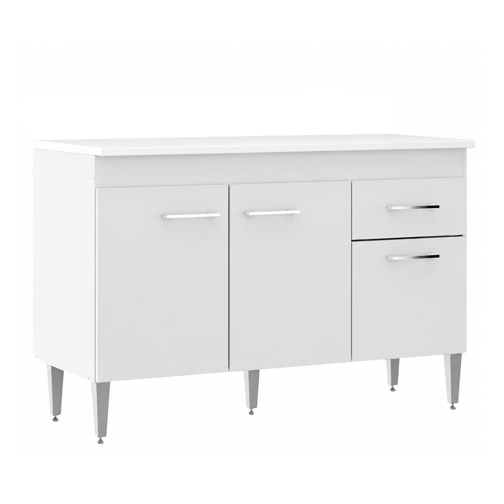 Balcão para Pia 120cm Menu Móveis Branco
