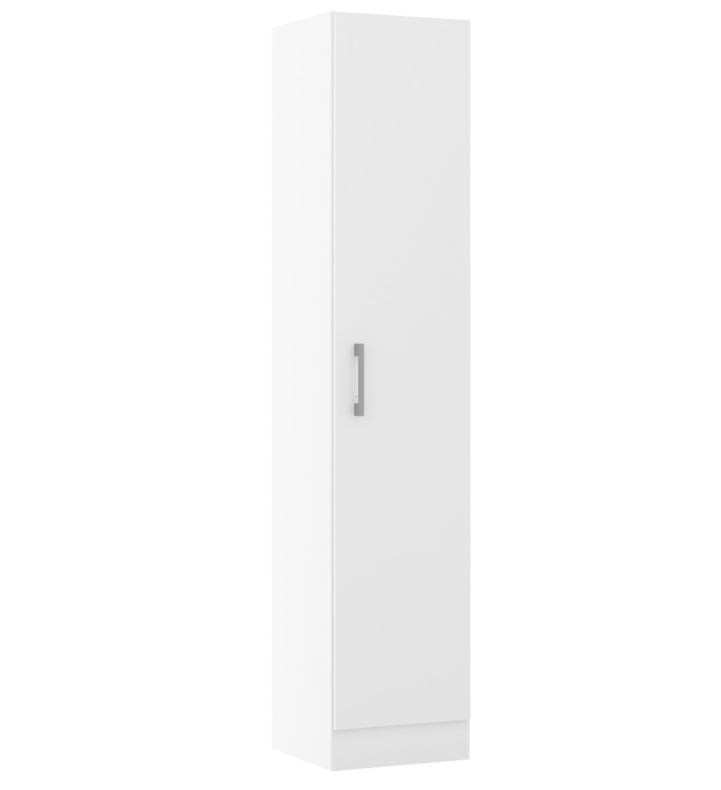 Armário de Lavanderia Multiuso Com 1 Porta Menu Móveis Branco
