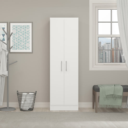 Armário De Lavanderia Multiuso Com 2 Portas Menu Móveis Branco