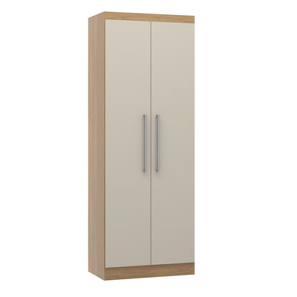 Armário 2 Portas Guarda Roupa Modulado Selene Carvalho/Off White 6005 Menu