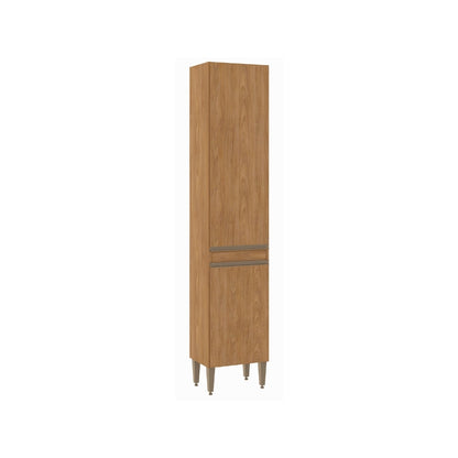Paneleiro 2 Portas para Cozinha Modulada Paris 202cm Menu Móveis Freijó