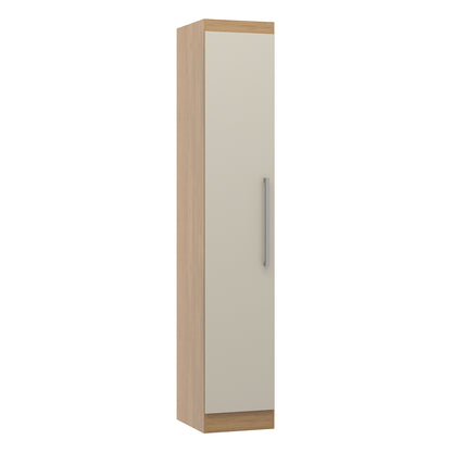 Guarda Roupa Armário Modulado 1 Porta Selene Menu Móveis Carvalho/Off White