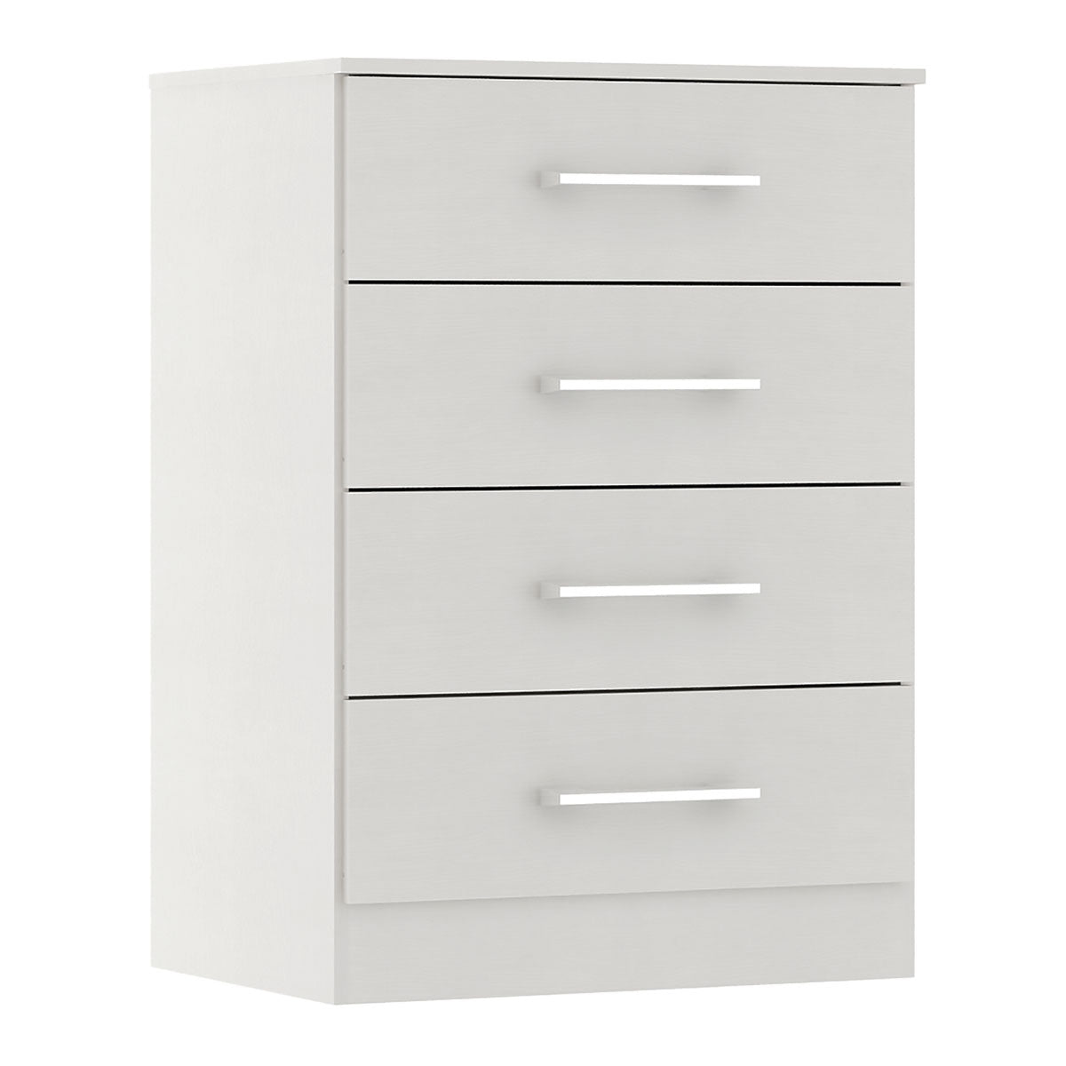 Cômoda para Quarto 4 Gavetas 93cm Menu Móveis Branco