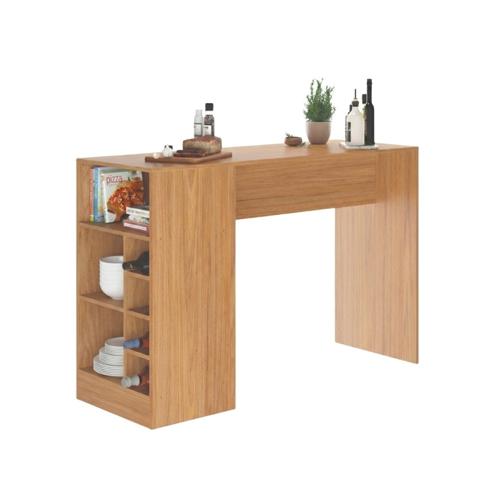 Bancada Balcão/Ilha de Cozinha Gourmet 1 Porta e Adega Menu Móveis Freijó